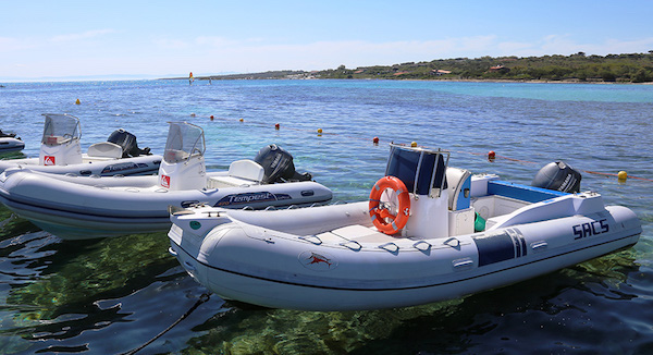 Gommone adibito a noleggio